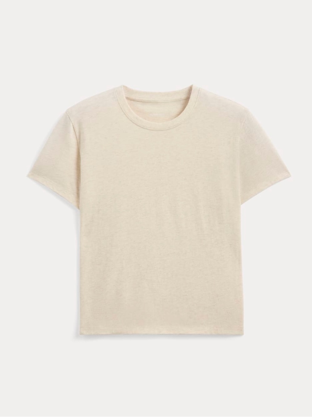Everlane Heathered Oats Box Cut Tee Essential Organic Cotton Women’s Size XL